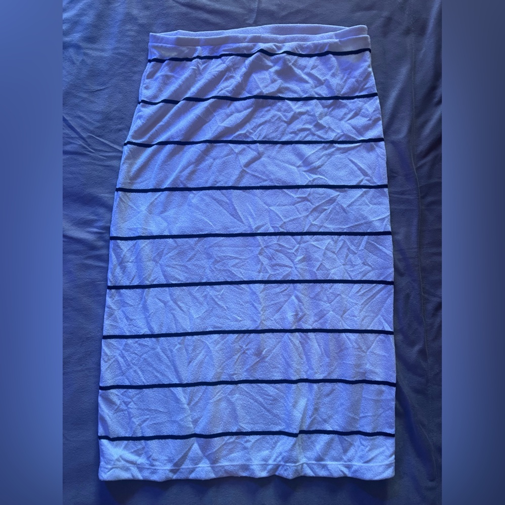 Stripe midi skirt